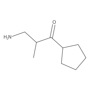 3-Amino-1-cyclopentyl-2-methylpropan-1-one Structure