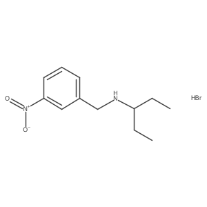 N-(3-nitrobenzyl)-3-pentanamine hydrobromide结构式