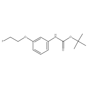 tert-butyl N-[3-(2-fluoroethoxy)phenyl]carbamate结构式
