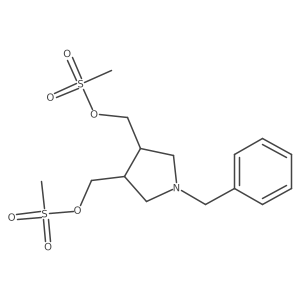 1-Benzyl-3,4-di(methylsulfonyloxy)methylpyrrolidine Structure
