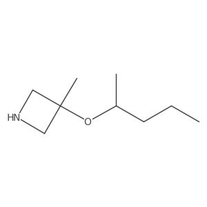 3-Methyl-3-(pentan-2-yloxy)azetidine Structure