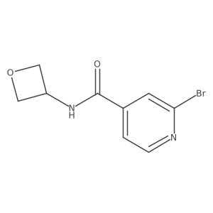 2-Bromo-N-(oxetan-3-yl)pyridine-4-carboxamide Structure