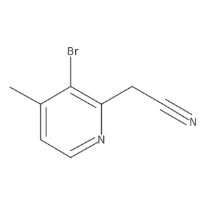2-(3-Bromo-4-methylpyridin-2-yl)acetonitrile结构式