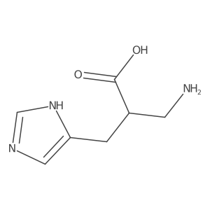 2-(aminomethyl)-3-(1H-imidazol-5-yl)propanoic acid Structure