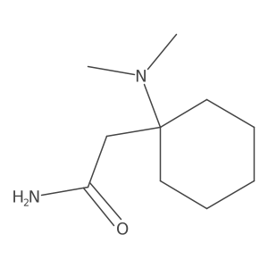 2-(1-(Dimethylamino)cyclohexyl)acetamide结构式