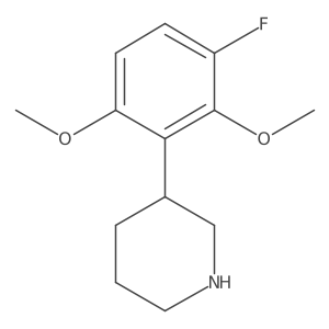 3-(3-Fluoro-2,6-dimethoxyphenyl)piperidine Structure