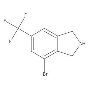 4-Bromo-6-(trifluoromethyl)isoindoline Structure
