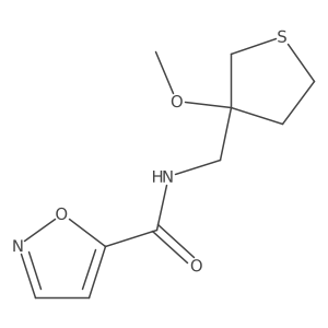 N-((3-methoxytetrahydrothiophen-3-yl)methyl)isoxazole-5-carboxamide Structure