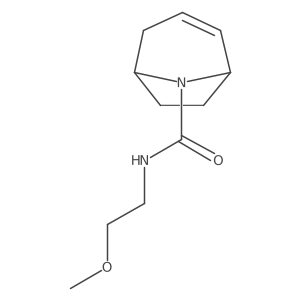 N-(2-Methoxyethyl)-8-azabicyclo[3.2.1]oct-2-ene-8-carboxamide结构式
