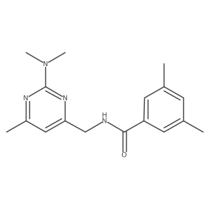 N-{[2-(dimethylamino)-6-methylpyrimidin-4-yl]methyl}-3,5-dimethylbenzamide Structure
