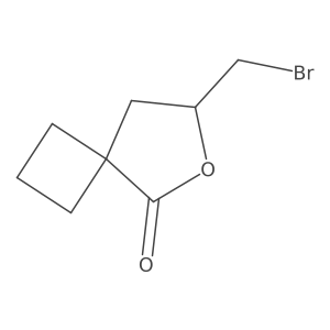 7-(Bromomethyl)-6-oxaspiro[3.4]octan-5-one结构式