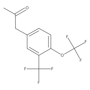 1-(4-(Trifluoromethoxy)-3-(trifluoromethyl)phenyl)propan-2-one Structure