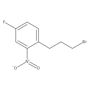 1-(3-Bromopropyl)-4-fluoro-2-nitrobenzene结构式