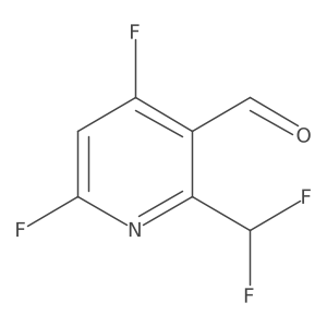 2-(Difluoromethyl)-4,6-difluoronicotinaldehyde Structure