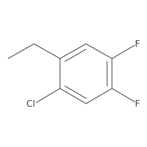 1-Chloro-4,5-difluoro-2-ethylbenzene结构式