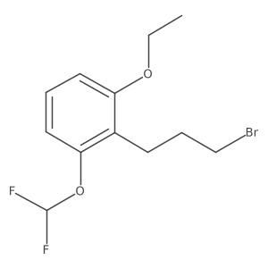 1-(3-Bromopropyl)-2-(difluoromethoxy)-6-ethoxybenzene结构式