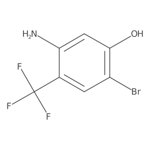 5-Amino-2-bromo-4-(trifluoromethyl)phenol结构式