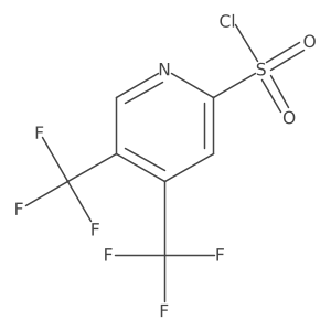 4,5-Bis(trifluoromethyl)pyridine-2-sulfonyl chloride结构式