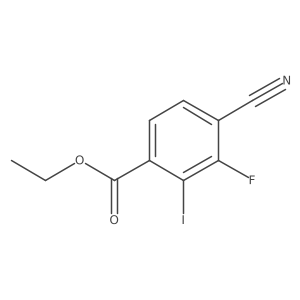 Ethyl 4-cyano-3-fluoro-2-iodobenzoate结构式