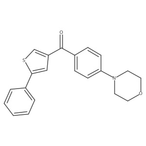 (4-Morpholinophenyl)(5-phenylthiophen-3-yl)methanone Structure