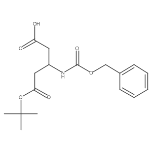 3-(((Benzyloxy)carbonyl)amino)-5-(tert-butoxy)-5-oxopentanoic acid结构式