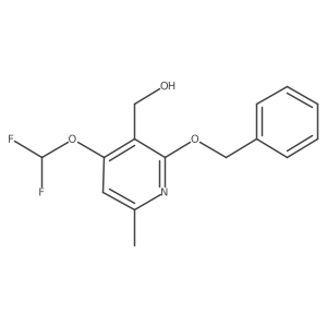 (2-(Benzyloxy)-4-(difluoromethoxy)-6-methylpyridin-3-YL)methanol结构式