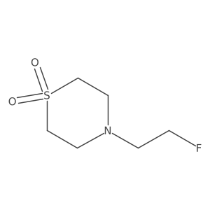 4-(2-Fluoroethyl)-1lambda6-thiomorpholine-1,1-dione Structure