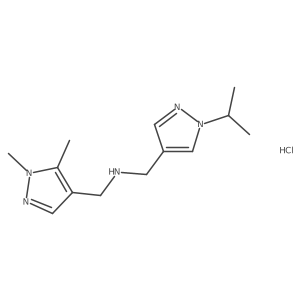 1-(1,5-dimethyl-1H-pyrazol-4-yl)-N-[(1-isopropyl-1H-pyrazol-4-yl)methyl]methanamine Structure