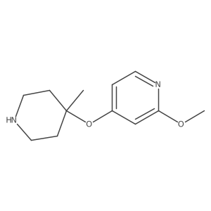 2-Methoxy-4-[(4-methylpiperidin-4-yl)oxy]pyridine Structure