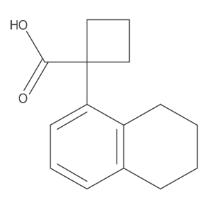 1-(5,6,7,8-Tetrahydronaphthalen-1-yl)cyclobutane-1-carboxylic acid Structure