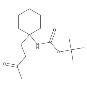 tert-butyl N-[1-(3-oxobutyl)cyclohexyl]carbamate Structure