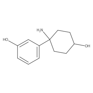 3-(1-Amino-4-hydroxycyclohexyl)phenol结构式