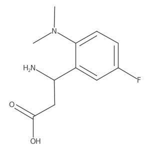 3-Amino-3-[2-(dimethylamino)-5-fluorophenyl]propanoic acid Structure