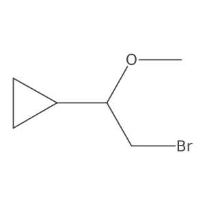(2-Bromo-1-methoxyethyl)cyclopropane结构式