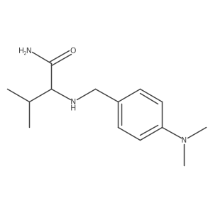 2-({[4-(Dimethylamino)phenyl]methyl}amino)-3-methylbutanamide Structure