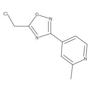 5-(Chloromethyl)-3-(2-methylpyridin-4-yl)-1,2,4-oxadiazole Structure