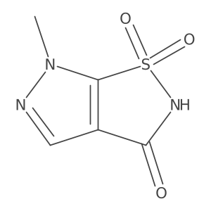6-Methyl-2H,3H,6H-1lambda6-pyrazolo[4,3-d][1,2]thiazole-1,1,3-trione结构式