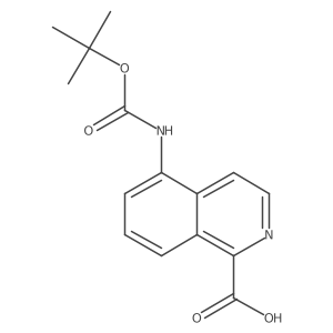 5-{[(Tert-butoxy)carbonyl]amino}isoquinoline-1-carboxylic acid Structure