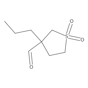 1,1-Dioxo-3-propyl-1lambda6-thiolane-3-carbaldehyde结构式
