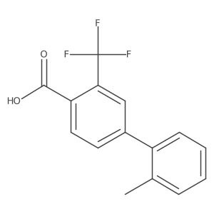 2'-Methyl-3-(trifluoromethyl)-[1,1'-biphenyl]-4-carboxylic acid Structure