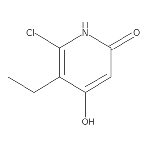 6-Chloro-5-ethyl-4-hydroxypyridin-2(1H)-one结构式