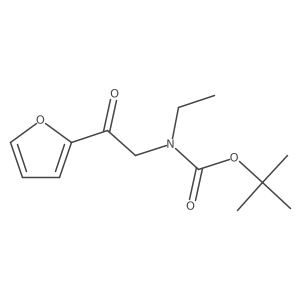 tert-butyl N-ethyl-N-[2-(furan-2-yl)-2-oxoethyl]carbamate Structure