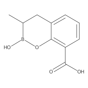 (R)-2-Hydroxy-3-methyl-3,4-dihydro-2H-benzo[e][1,2]oxaborinine-8-carboxylic acid结构式
