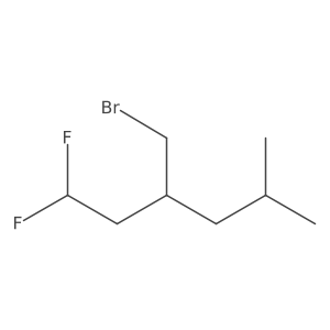 3-(Bromomethyl)-1,1-difluoro-5-methylhexane结构式
