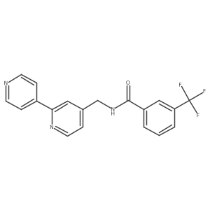 N-([2,4'-bipyridin]-4-ylmethyl)-3-(trifluoromethyl)benzamide结构式