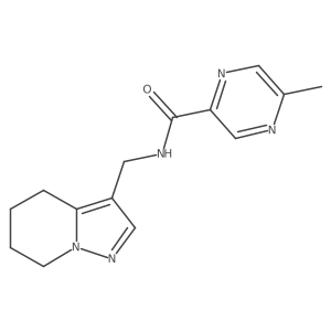5-methyl-N-((4,5,6,7-tetrahydropyrazolo[1,5-a]pyridin-3-yl)methyl)pyrazine-2-carboxamide Structure
