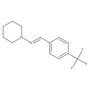 (E)-N-piperidin-1-yl-1-[4-(trifluoromethyl)phenyl]methanimine Structure