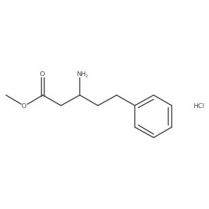 Methyl (S)-3-amino-5-phenylpentanoate hydrochloride Structure
