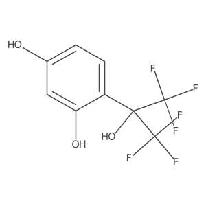 1-(1,1,1,3,3,3-Hexafluoro-2-hydroxy-2-propyl)-2,4-dihydroxybenzene结构式