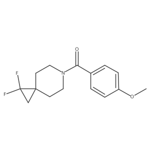 (1,1-Difluoro-6-azaspiro[2.5]octan-6-yl)(4-methoxyphenyl)methanone结构式